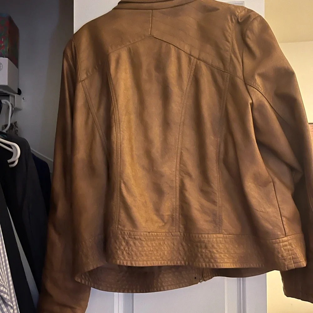 Jessica Simpson Tan Bomber Jacket - Picture 3 of 3